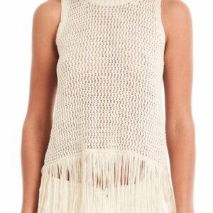 Michael Stars Crochet Fringe Top